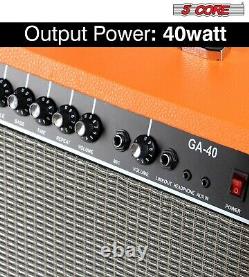 5Core 10W 20W 40W Guitar Amplifier Built-in Speaker Electric Acoustic Amp