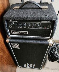 Ampeg Micro CL 100-Watt 2x10 Compact Solid State Bass Amp Stack