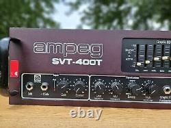 Ampeg SVT-400T 400W solid state bass amp head with flight case