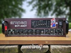 Ampeg SVT-400T 400W solid state bass amp head with flight case