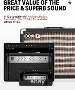 Donner 10W Guitar Amplifier, Electric Bass Guitar Amp Protable with APP Effector