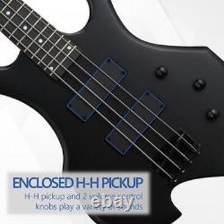 Electric Bass Guitar for Student School With 20W AMP & Carry Bag