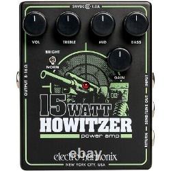 Electro-Harmonix 15Watt Howitzer Guitar Preamp and Power Amp Effects Pedal Black