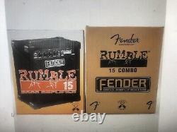 Fender Rumble 15 Watt Combo Bass Guitar Amp Amplifier New Sealed NIB