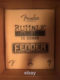Fender Rumble 15 Watt Combo Bass Guitar Amp Amplifier New Sealed NIB