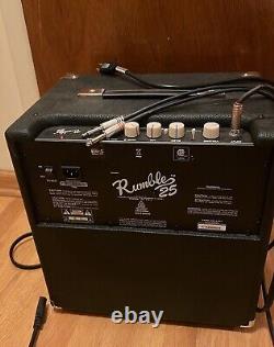 Fender Rumble 25 1x8 25W Bass Combo Amp with cables