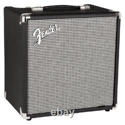 Fender Rumble 25 V3 25W Combo Amplifier for Black and Silver Bass Guitar