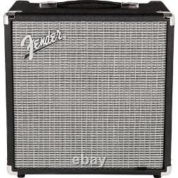 Fender Rumble 25 V3 Bass Amp with Fender 12-Pack Guitar Picks & Instrument Cable