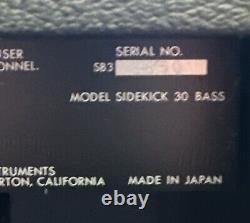 Fender Sidekick Bass 30 Combo Amplifier 1980s Japan Made Vintage Working Tested