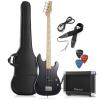 Full Size Electric Bass Guitar With 15-watt Amp Right Handed Beginner Kit