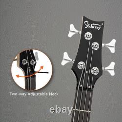 Glarry GIB 4 String Bass Guitar Beginner Kit with 20W Amp Wood / Sunset / Black