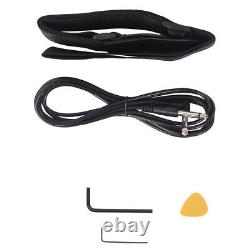 Glarry GP Bass Stereo AMP Bag Strap Pick Cable Wrench Tool White