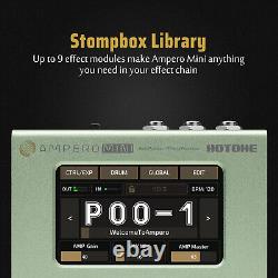 Hotone Ampero Mini Guitar Bass Amp Modeling IR Cabinets Expression Pedal MP-50