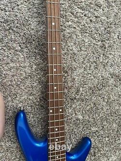 Ibanez mikro bass guitar and amp, in okay condition, short scale bass guitar