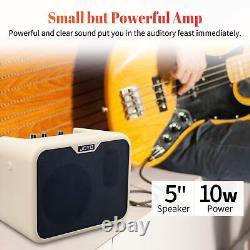 JOYO 10W Mini Bass Amp Guitar Practice Combo Amplifier White