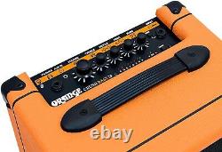 Liquid Audio Orange Crush Bass 25W Guitar Combo Amp Bundle with 10ft Cable