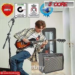 Mini Bass Electric Guitar Amp 40W Portable Aux Input Volume Bass Treble Control