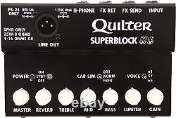 Quilter Labs SuperBlock US 25-watts Amplifier Pedal System for Guitar, XLR