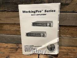 SWR WorkingPro 700- 700 Watt Solid State Bass Amplifier + SKB 2U Rack Case