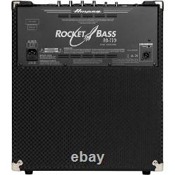 Ampeg Rocket Bass RB-110 Ampli Combo de Basse 1x10 50W Noir et Argent Remis à Neuf