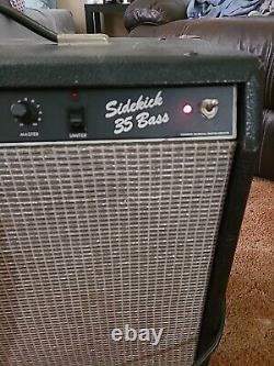 Ampli de basse Vintage Fender Sidekick 35 testé et fonctionnel, en bon état