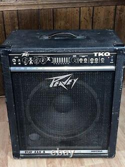 Ampli pour basse Peavey Black Tko 115s avec haut-parleur de 15 pouces et 80 watts, modèle vintage