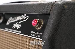 Amplificateur de basse à tubes Fender Bassman-Amp AB165 de 1965, tête d'amplificateur #50012