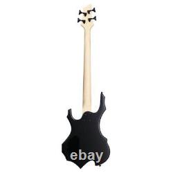 Guitare basse électrique Glarry 4 cordes pour droitier pour étudiant avec ampli et sac