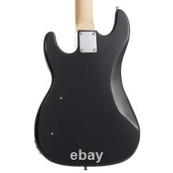 Guitare basse électrique de taille normale avec ampli de 15 watts, kit pour débutant droitier.