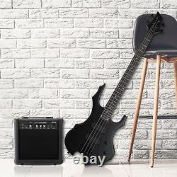 Guitare basse électrique pour étudiant d'école avec ampli de 20W et sac de transport.