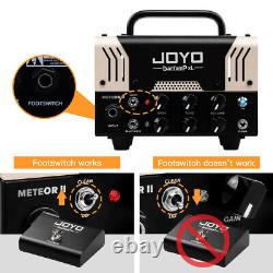 Tête d'ampli pour guitare JOYO BanTamp Mini 20W Preamp 2 canaux Amplificateur à lampes hybride