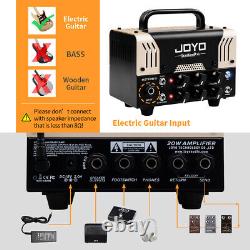 Tête d'ampli pour guitare JOYO BanTamp Mini 20W Preamp 2 canaux Amplificateur à lampes hybride