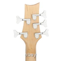 Vendre bien Guitare basse électrique 5 cordes taille standard Basswood S-S Pickups Amp Kit