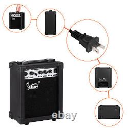 Vendre bien Guitare basse électrique 5 cordes taille standard Basswood S-S Pickups Amp Kit